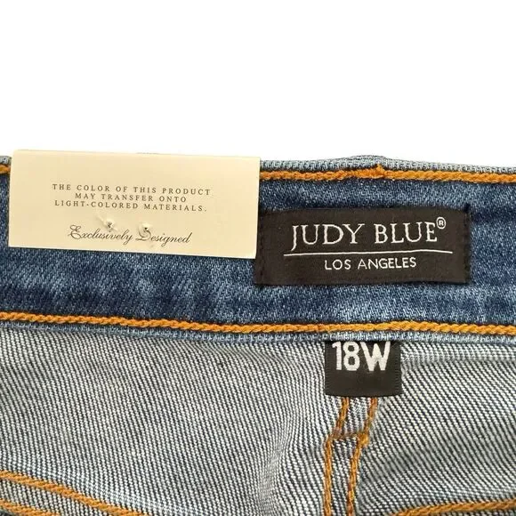 Judy Blue Jeans Size 18 W High Waist Straight 82571 Better Than Revenge - Picture 7 of 13